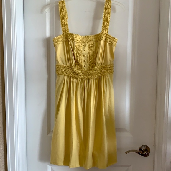 NWT BCBGMaxAzria Yummy Yellow Dress (XS) - Picture 3 of 11